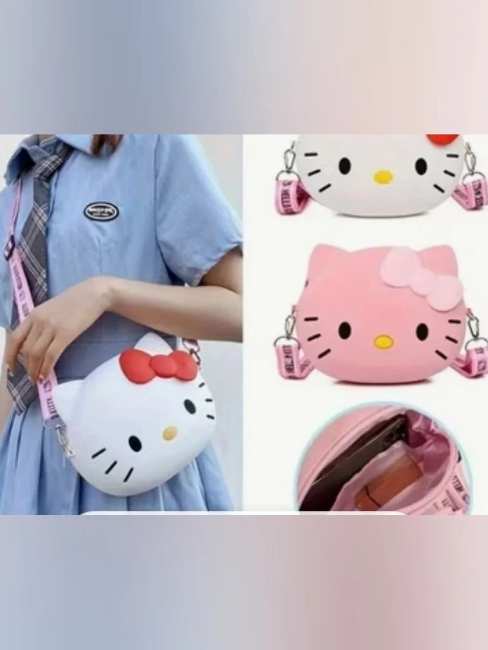 Hello Kitty Pink Kids Crossbody Bag Set Pack Of 5